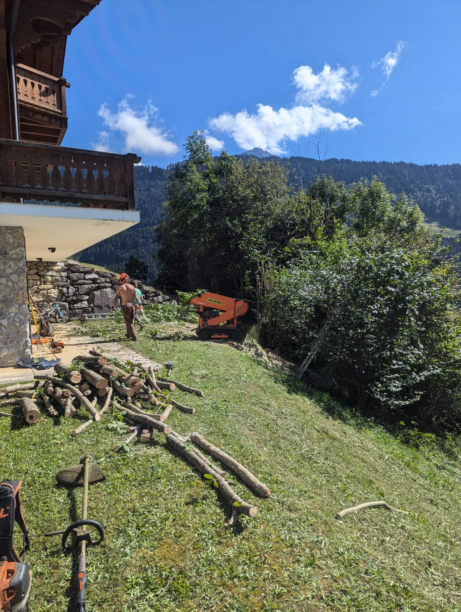 Jardin bien entretenu